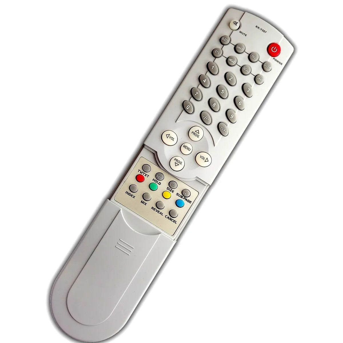 Пульт ДУ KK-267Y для телевизора POLAR, AVEST, ELENBERG, ORION, цвет серый
