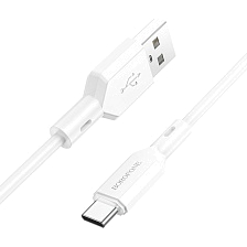 Кабель BOROFONE BX70 USB Type C, 3A, длина 1 метр, цвет белый