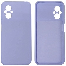 Чехол накладка NANO для XIAOMI POCO M5, силикон, бархат, цвет васильковый