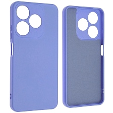 Чехол накладка NANO для TECNO Spark 10, TECNO Spark 10C, защита камеры, силикон, бархат, цвет васильковый Чехол накладка NANO для TECNO Spark 10, TECNO Spark 10C, защита камеры, силикон, бархат, цвет васильковый