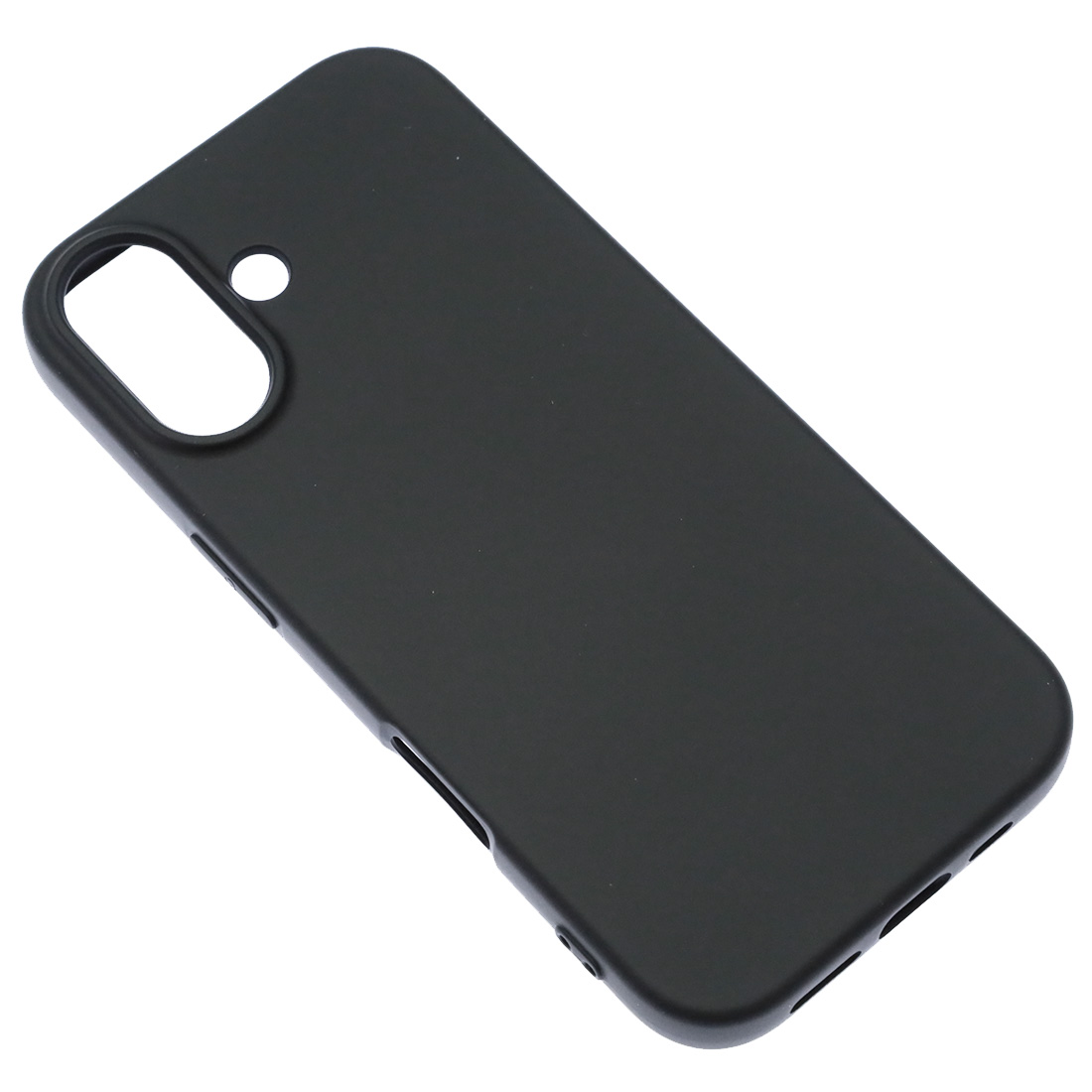 Чехол накладка NANO для APPLE iPhone 17, силикон, бархат, цвет черный