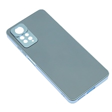 Чехол накладка для XIAOMI Redmi Note 12 Pro 4G, защита камеры, силикон, пластик, цвет серо голубой Чехол накладка для XIAOMI Redmi Note 12 Pro 4G, защита камеры, силикон, пластик, цвет серо голубой