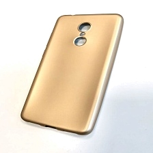 Чехол накладка для XIAOMI Redmi 5, силикон, цвет золотистый