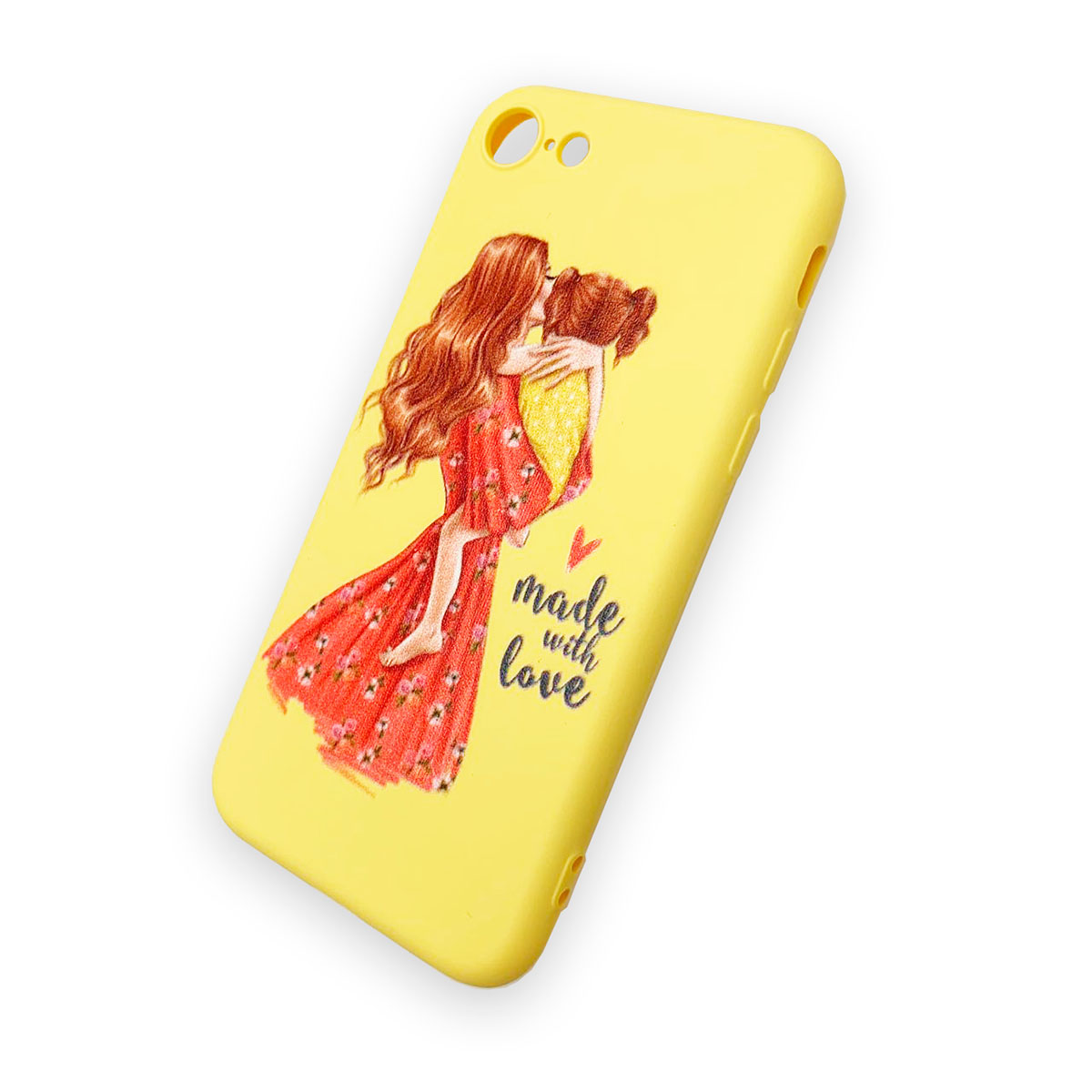 Чехол накладка для APPLE iPhone 7, 8, силикон, рисунок made with love.