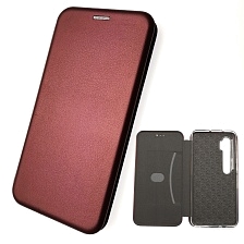 Чехол книжка для XIAOMI MI CC9 PRO, NOTE 10, экокожа, визитница, магнит, цвет бордовый. Чехол книжка для XIAOMI MI CC9 PRO, NOTE 10, экокожа, визитница, магнит, цвет бордовый.