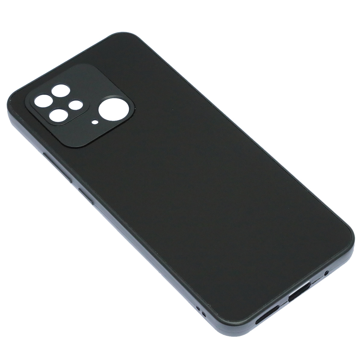 Чехол накладка для XIAOMI Redmi 10C, POCO C40, защита камеры, силикон, пластик, цвет черный Чехол накладка для XIAOMI Redmi 10C, POCO C40, защита камеры, силикон, пластик, цвет черный
