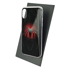 Чехол накладка для APPLE iPhone X, iPhone XS, силикон, рисунок Паук 2