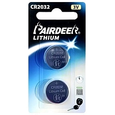 Батарейка PAIRDEER CR2032 BL2 Lithium 3V Батарейка PAIRDEER CR2032 BL2 Lithium 3V