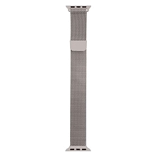 Ремешок для APPLE Watch, сетчатый, миланская петля Milano Loop, 38 - 40 mm, цвет светло серый Ремешок для APPLE Watch, сетчатый, миланская петля Milano Loop, 38 - 40 mm, цвет светло серый