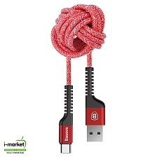 Кабель Type-C aka USB-C, 2A, длина 1 метр, Baseus Confidant Anti-break, цвет красный Кабель Type-C aka USB-C, 2A, длина 1 метр, Baseus Confidant Anti-break, цвет красный