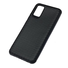 Чехол накладка для SAMSUNG Galaxy A02S (SM-A025F), силикон, карбон, цвет черный Чехол накладка для SAMSUNG Galaxy A02S (SM-A025F), силикон, карбон, цвет черный
