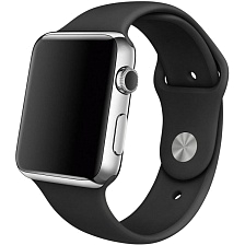 Ремешок для Apple Watch спортивный Sport, размер 38 - 40 мм, цвет черный Ремешок для Apple Watch спортивный Sport, размер 38 - 40 мм, цвет черный
