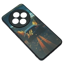 Чехол накладка для XIAOMI Redmi 14C, POCO C75, пластик, силикон, защита камеры, рисунок KING