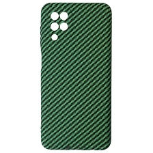 Чехол накладка KING для SAMSUNG Galaxy A12, M12, силикон, бархат, карбон, цвет зеленый Чехол накладка KING для SAMSUNG Galaxy A12, M12, силикон, бархат, карбон, цвет зеленый