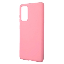 Чехол накладка для SAMSUNG Galaxy S20FE (SM-G780), силикон, матовый, цвет розовый Чехол накладка для SAMSUNG Galaxy S20FE (SM-G780), силикон, матовый, цвет розовый