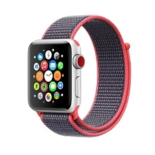Ремешок для часов Apple Watch (38-40 мм), нейлон, цвет розово-серый