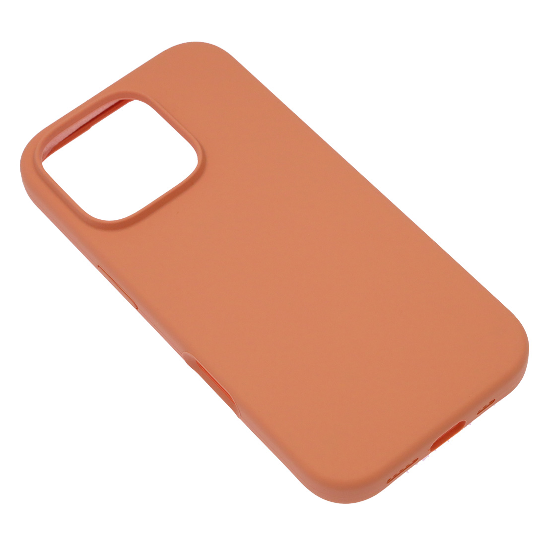 Чехол накладка Silicon Case для APPLE iPhone 16 Pro, силикон, бархат, цвет персиковый Чехол накладка Silicon Case для APPLE iPhone 16 Pro, силикон, бархат, цвет персиковый