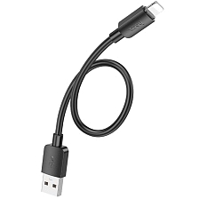 Кабель HOCO X96 USB на Lightning 8 pin, 12W, длина 25 cм, цвет черный