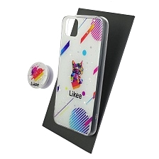Чехол накладка для HUAWEI Honor 9S (DUA-LX9), Y5P 2020, силикон, фактурный глянец, с поп сокетом, рисунок Likee Чехол накладка для HUAWEI Honor 9S (DUA-LX9), Y5P 2020, силикон, фактурный глянец, с поп сокетом, рисунок Likee