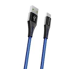 Кабель BOROFONE BU13 Craft Micro USB 7pin (удлиненный micro USB), 4А, длина 1.2 метр, нейлоновая оплетка, цвет черно синий Кабель BOROFONE BU13 Craft Micro USB 7pin (удлиненный micro USB), 4А, длина 1.2 метр, нейлоновая оплетка, цвет черно синий