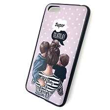 Чехол накладка для HUAWEI HONOR 7A, Y5 2018, Y5 PRIME, силикон, рисунок super MAMA Mom of boys.