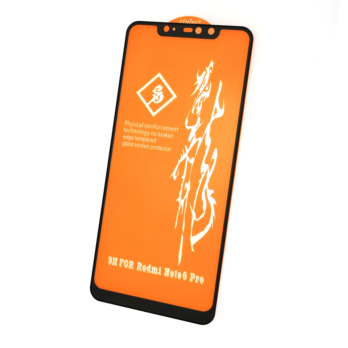 Защитное стекло 9H Rinbo для XIAOMI Redmi Note 6, Redmi Note 6 Pro, цвет окантовки черный. Защитное стекло 9H Rinbo для XIAOMI Redmi Note 6, Redmi Note 6 Pro, цвет окантовки черный.