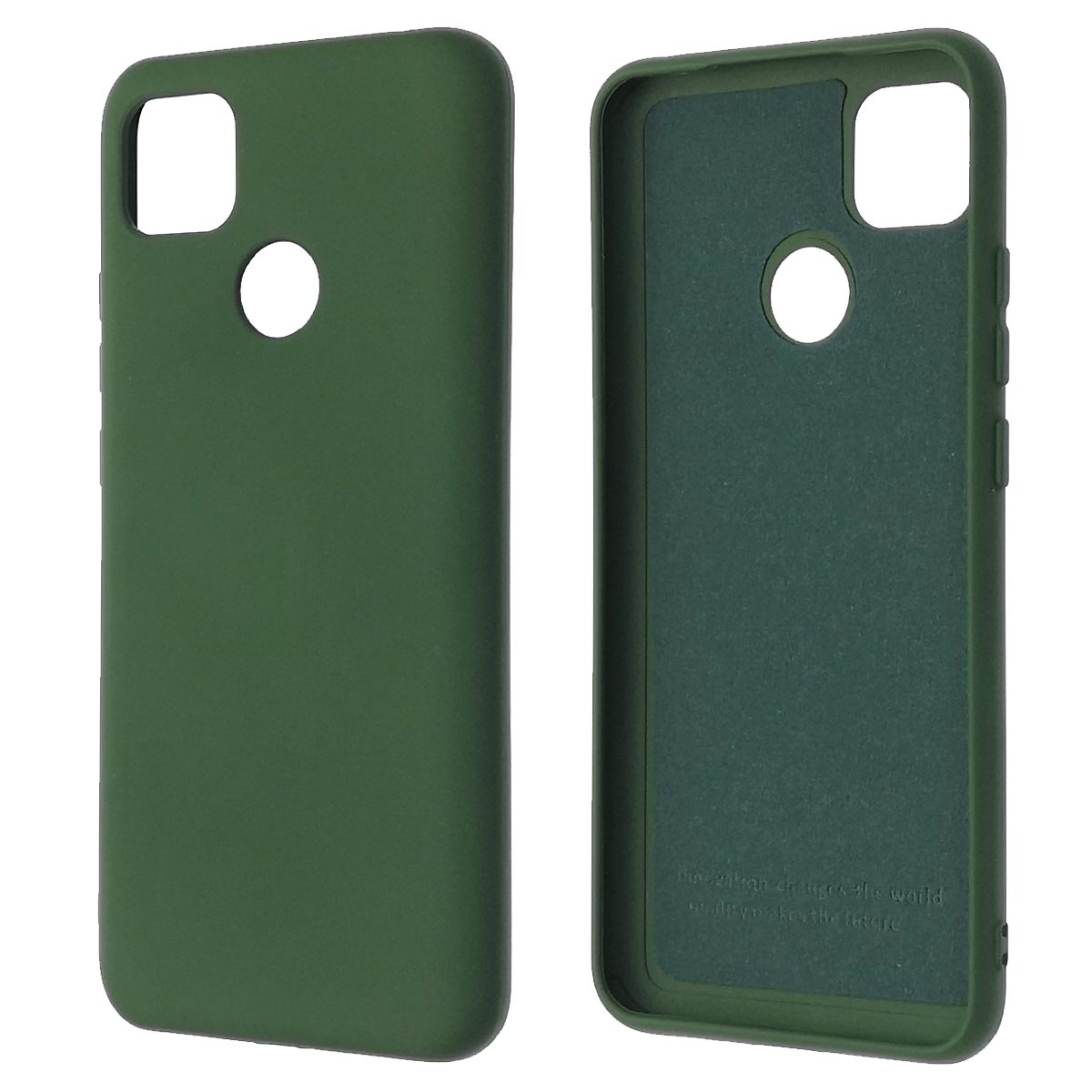 Чехол накладка Silicon Cover для XIAOMI Redmi 9C, Redmi 10A, силикон, бархат, цвет хаки Чехол накладка Silicon Cover для XIAOMI Redmi 9C, Redmi 10A, силикон, бархат, цвет хаки