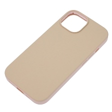 Чехол накладка Silicon Case для APPLE iPhone 15 (6.1"), силикон, бархат, цвет розовый песок Чехол накладка Silicon Case для APPLE iPhone 15 (6.1"), силикон, бархат, цвет розовый песок