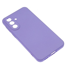 Чехол накладка Silicon Cover для SAMSUNG Galaxy A37, защита камеры, силикон, бархат, цвет сиреневый