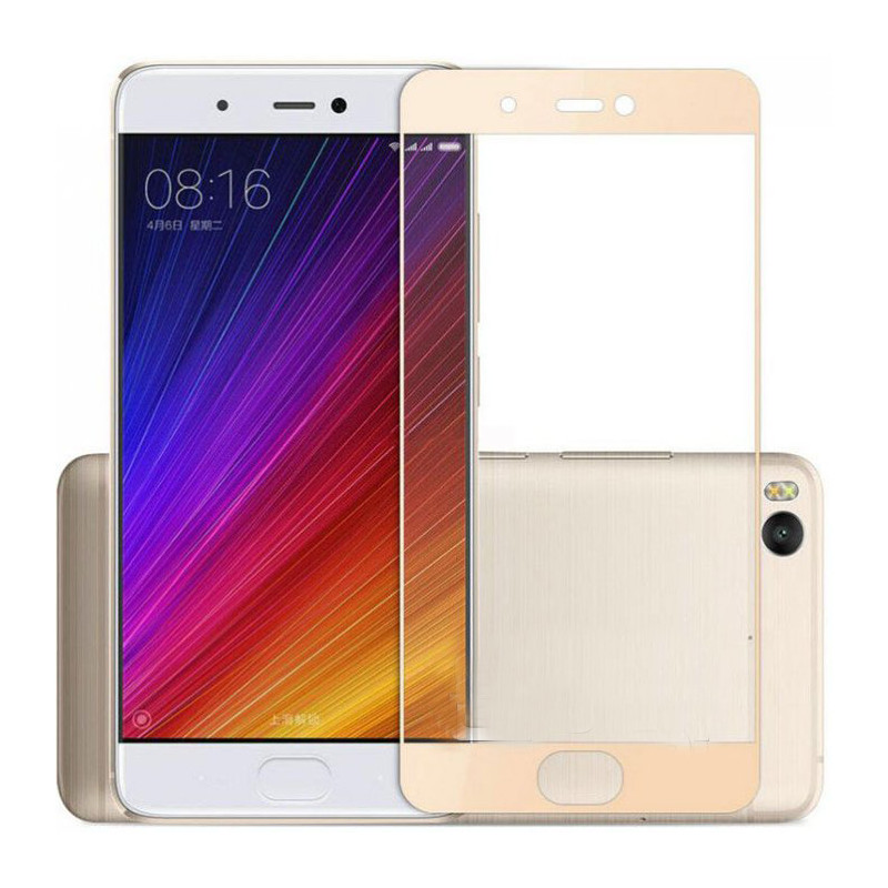 Защитное стекло 2D для XIAOMI 5C GOLD (золотистый) Rinco толщина 0.26mm MBL.