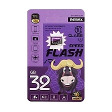 Карта памяти MicroSDHC 32GB REMAX SPEED FLASH Class 10 UHS-I, без адаптера Карта памяти MicroSDHC 32GB REMAX SPEED FLASH Class 10 UHS-I, без адаптера