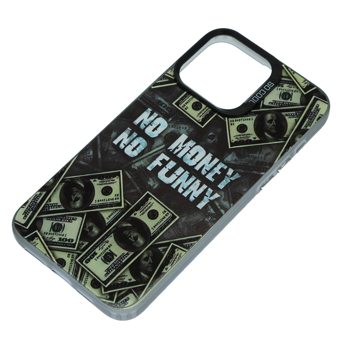 Чехол накладка для APPLE iPhone 15 Pro Max (6.7"), пластик, силикон, рисунок NO MONEY NO FUNNY Чехол накладка для APPLE iPhone 15 Pro Max (6.7"), пластик, силикон, рисунок NO MONEY NO FUNNY