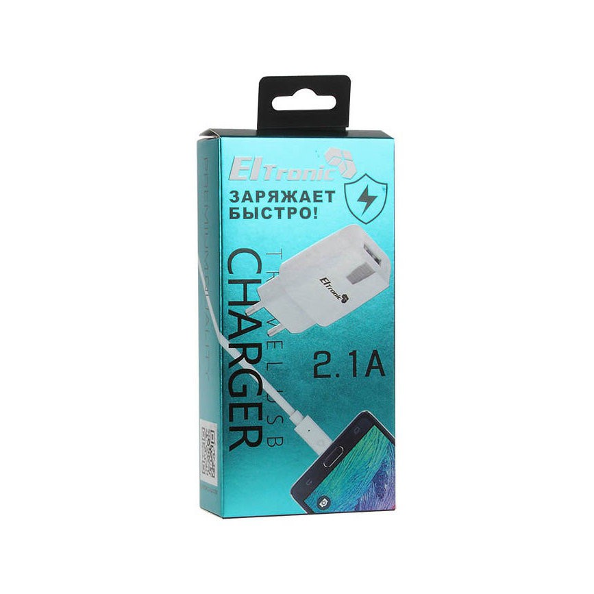 СЗУ (сетевое зарядное устройство) ELTronic 5V-2.1A - 1 USB выход цвет чёрный. СЗУ (сетевое зарядное устройство) ELTronic 5V-2.1A - 1 USB выход цвет чёрный.