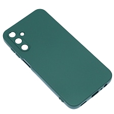 Чехол накладка NANO для SAMSUNG Galaxy A15, защита камеры, силикон, бархат, цвет темно зеленый Чехол накладка NANO для SAMSUNG Galaxy A15, защита камеры, силикон, бархат, цвет темно зеленый