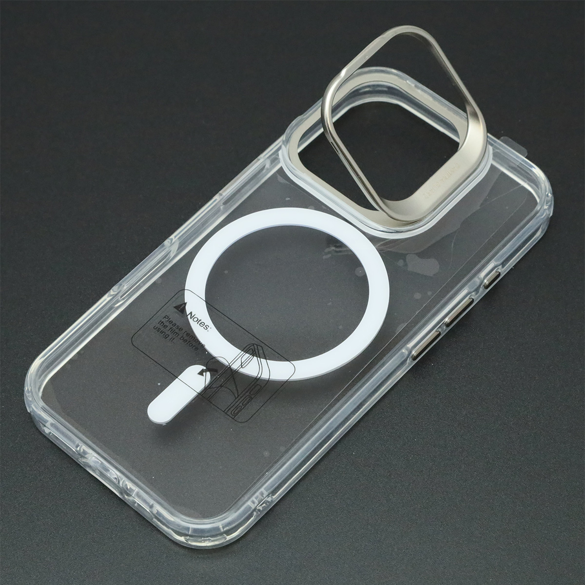 Чехол накладка Sky Armor с поддержкой MagSafe для APPLE iPhone 16, подставка, цвет прозрачный Чехол накладка Sky Armor с поддержкой MagSafe для APPLE iPhone 16, подставка, цвет прозрачный