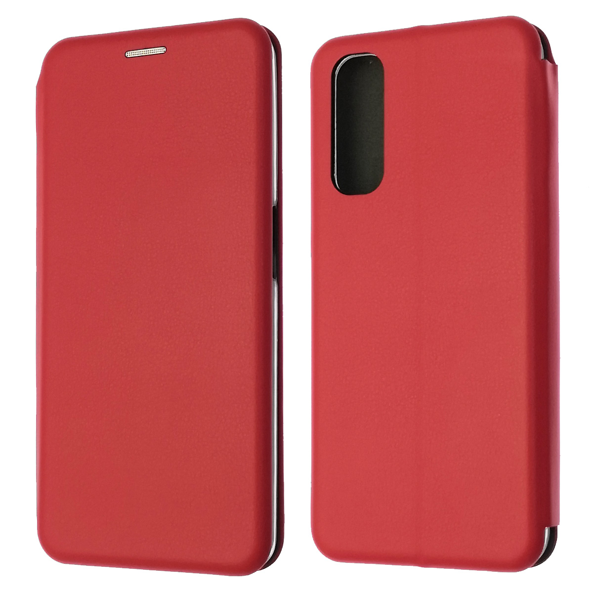 Чехол книжка STYLISH для Realme 7, экокожа, визитница, цвет красный Чехол книжка STYLISH для Realme 7, экокожа, визитница, цвет красный