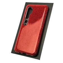 Чехол накладка Shine для XIAOMI Mi Note 10 Pro, Mi Note 10, Mi CC9 Pro, силикон, блестки, цвет красный Чехол накладка Shine для XIAOMI Mi Note 10 Pro, Mi Note 10, Mi CC9 Pro, силикон, блестки, цвет красный