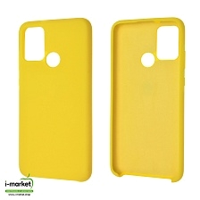 Чехол накладка Silicon Cover для HUAWEI Honor 9A (MOA-LX9N), силикон, бархат, цвет желтый Чехол накладка Silicon Cover для HUAWEI Honor 9A (MOA-LX9N), силикон, бархат, цвет желтый