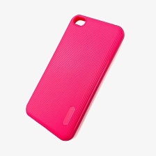 Чехол накладка для XIAOMI REDMI GO, силикон, полоски, цвет малиновый. Чехол накладка для XIAOMI REDMI GO, силикон, полоски, цвет малиновый.