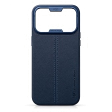 Чехол накладка HDD UNIQUE HBC-467 с поддержкой MagSafe для APPLE iPhone 17 Pro Max, экокожа, цвет синий