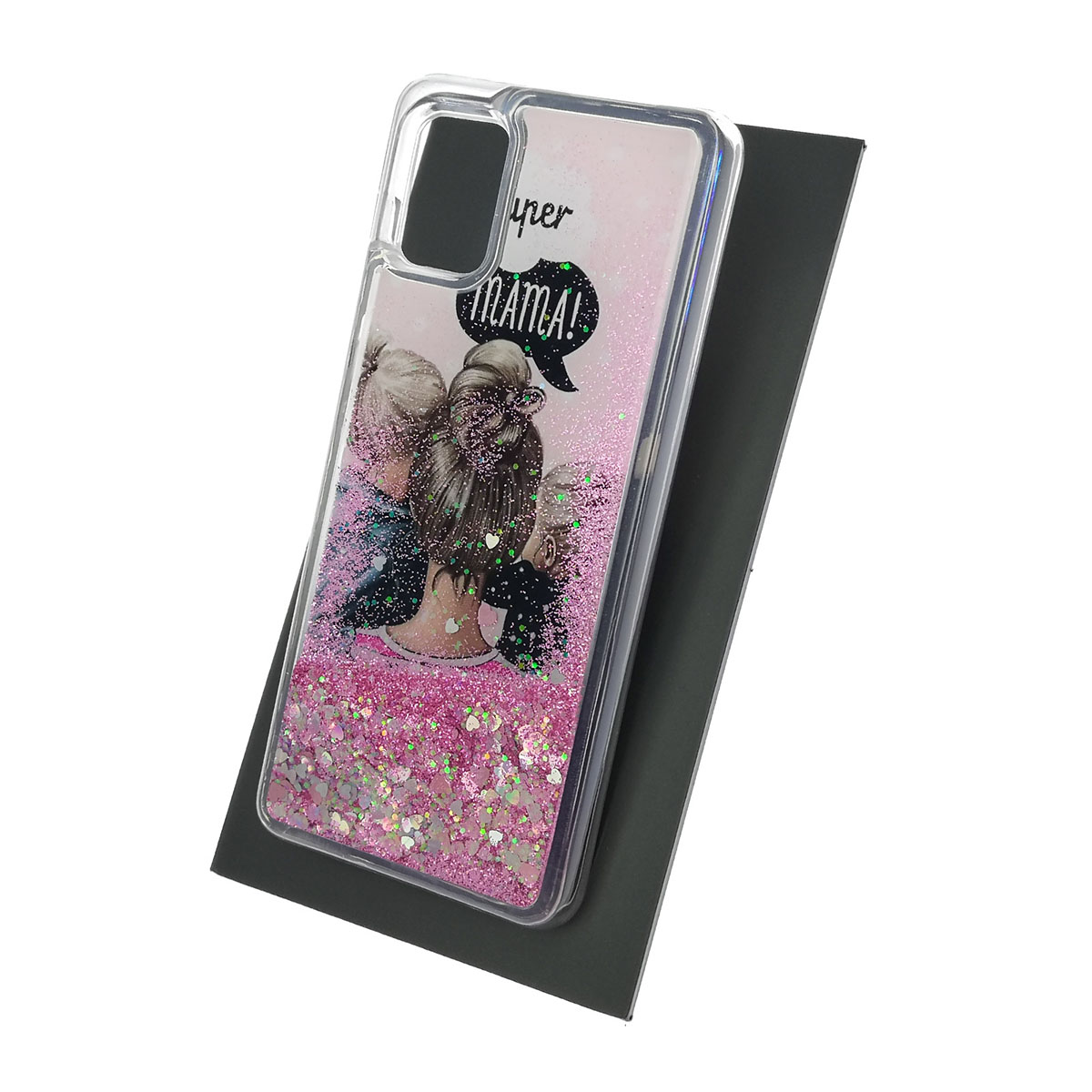 Чехол накладка TransFusion для SAMSUNG Galaxy A31 (SM-A315), силикон, переливашка, рисунок super MOM girl MOM.