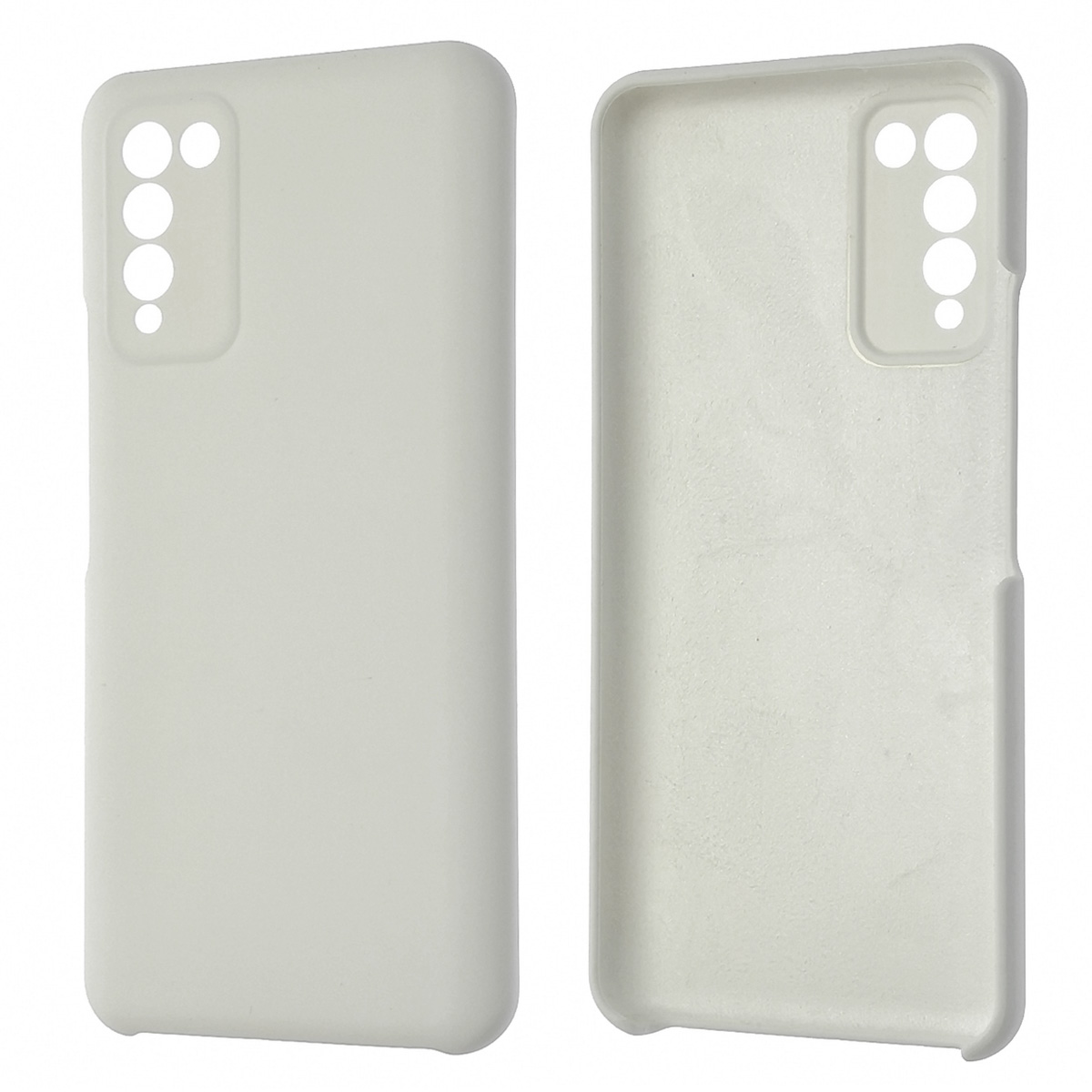 Чехол накладка Silicon Cover для HUAWEI Honor 10X Lite, силикон, бархат, цвет белый Чехол накладка Silicon Cover для HUAWEI Honor 10X Lite, силикон, бархат, цвет белый