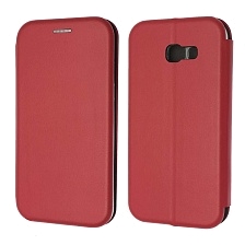 Чехол книжка STYLISH для SAMSUNG Galaxy A5 2017 (SM-A520), экокожа, визитница, цвет красный