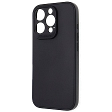 Чехол накладка для APPLE iPhone 16 Pro, защита камеры, силикон, цвет черный