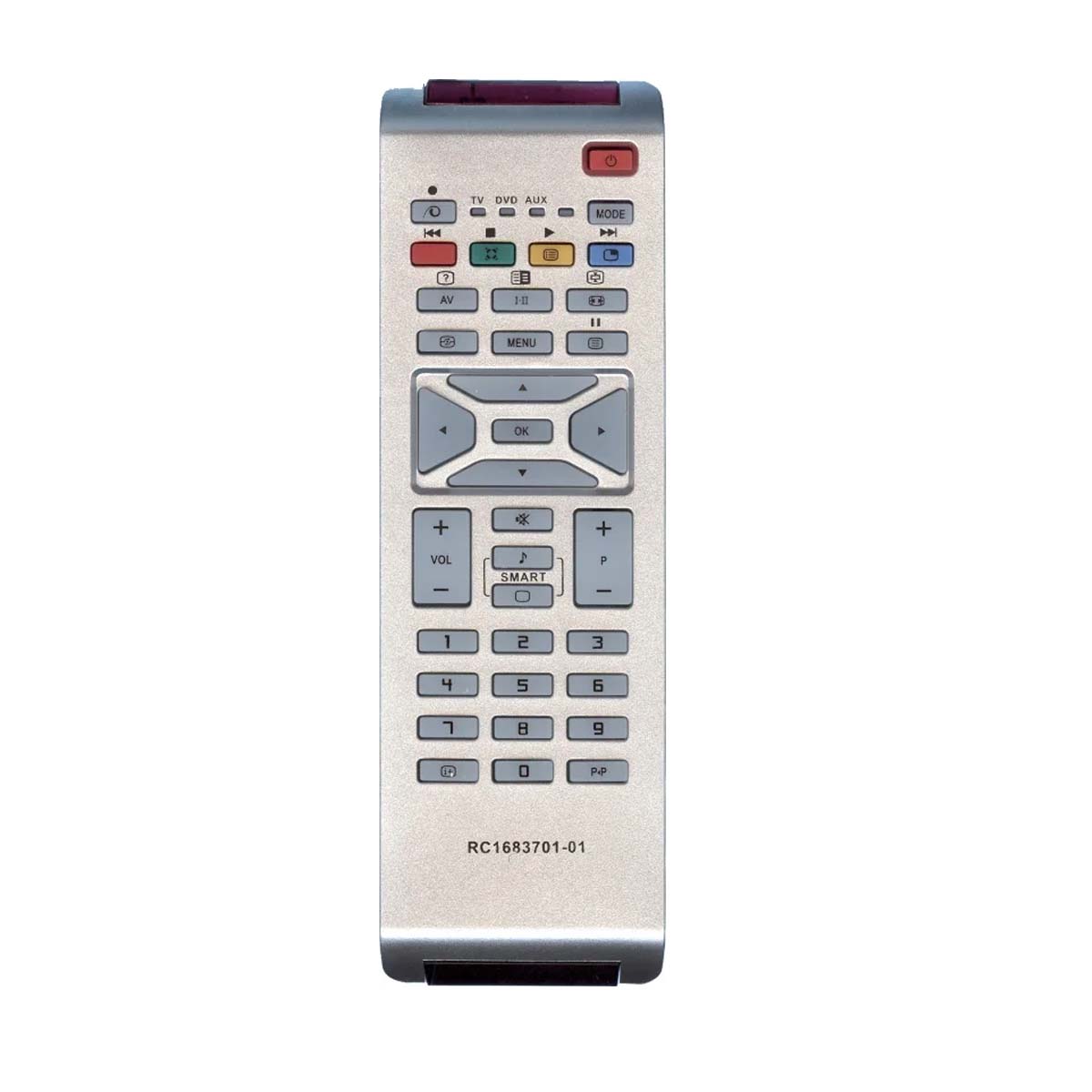 Пульт ДУ RC1683701-01 для телевизоров PHILIPS, цвет серебристый Пульт ДУ RC1683701-01 для телевизоров PHILIPS, цвет серебристый