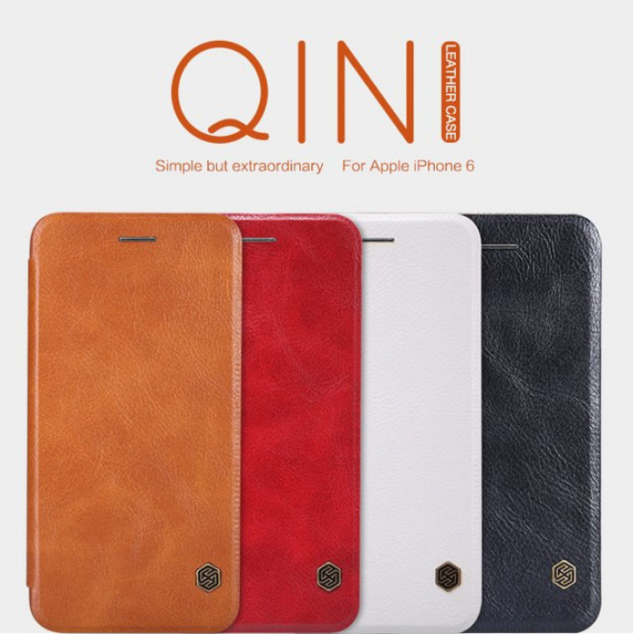 Чехол-книга Nillkin (QIN серия) для iPhone 6/6S /кожа/ черный.