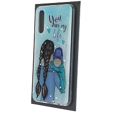 Чехол накладка Vinil для SAMSUNG Galaxy A50 (SM-A505), A30s (SM-A307), A50s (SM-A507), силикон, блестки, глянцевый, рисунок You are my life