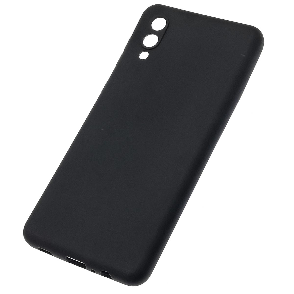 Чехол накладка для SAMSUNG Galaxy A02 (SM-A022G/DS), силикон, цвет черный Чехол накладка для SAMSUNG Galaxy A02 (SM-A022G/DS), силикон, цвет черный