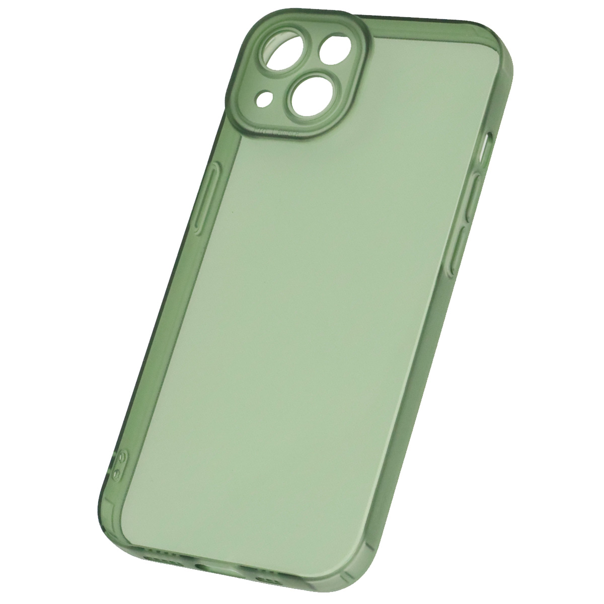 Чехол накладка CATEYES для APPLE iPhone 13 (6.1), защита камеры, силикон, цвет прозрачно зеленый Чехол накладка CATEYES для APPLE iPhone 13 (6.1), защита камеры, силикон, цвет прозрачно зеленый
