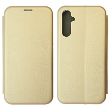 Чехол книжка STYLISH для SAMSUNG Galaxy A34 5G, экокожа, визитница, цвет золотистый Чехол книжка STYLISH для SAMSUNG Galaxy A34 5G, экокожа, визитница, цвет золотистый